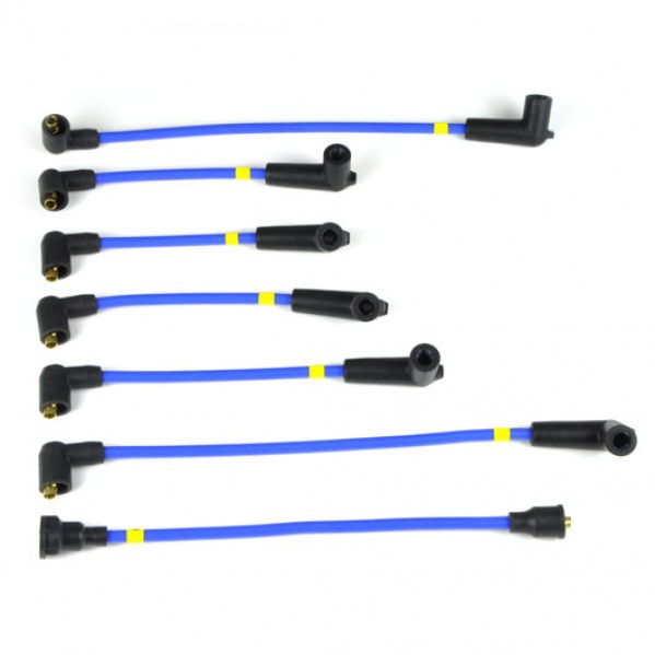 Competition Silicone Plug Lead Set 6 Cyl with Tacho - Blue