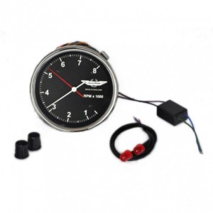 Rev Counter Black Face 4 & 6 Cylinder