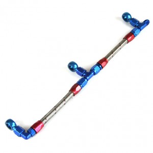 Weber Fuel Rail - RED/Blue