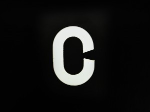 2_1/2 Number Plate Letter C
