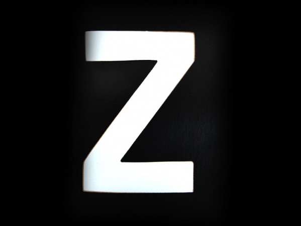 3 Number Plate Letter Z