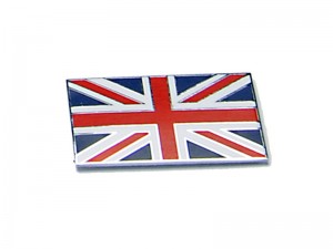Union Jack badge enamel self adhesive