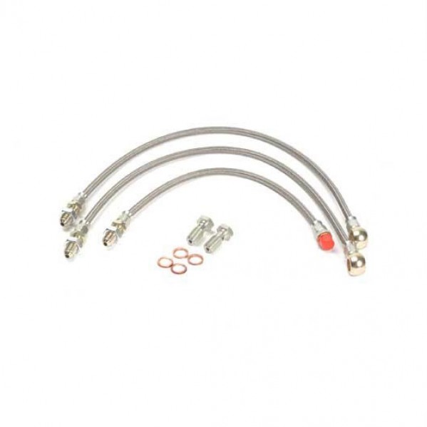 Braided Brake Hose Kit P14/16 - TUV approved