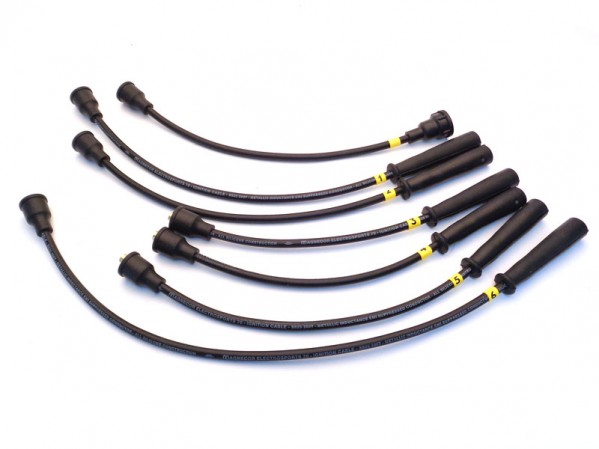 Silicone Ignition lead set 6 Cyl non Tacho - Black