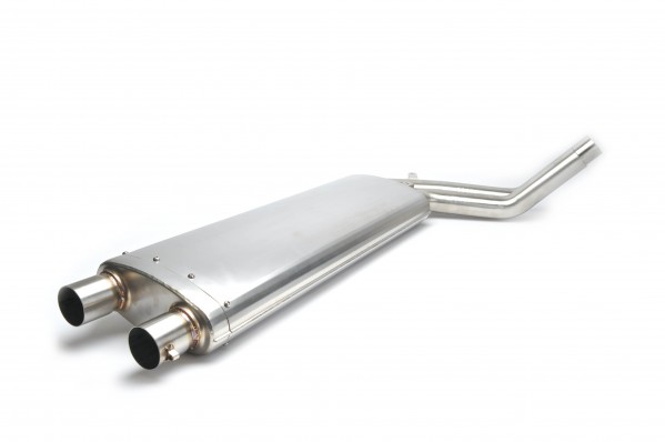Side Exit Silencer - 60mm Stainless Steel