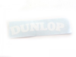 Dunlop Wheel Sticker - White
