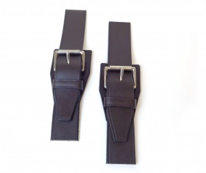 Large Bonnet Strap pair - Black