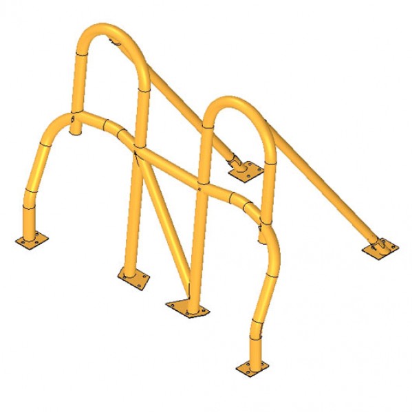 100S Roll Over Bar - Twin Removable hoops